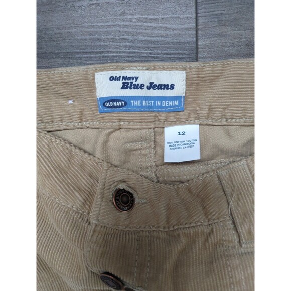 Vintage Old Navy Corduroy Brown Cargo Pants Women's 12 Tall 31" - Picture 2 of 4
